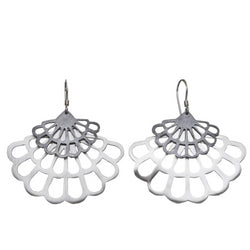 Shabana Jacobson - Floral Fan Earrings  2 Layer