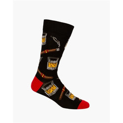 Bamboozld  Sock -  Mens Whiskey Black Size 7-11
