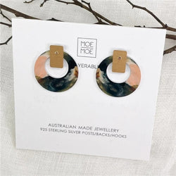 Kiasmin 2 Elegance Layered Small Retro Stud