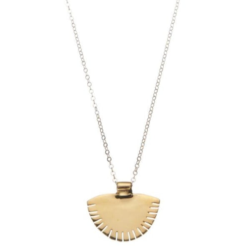 Shabana Jacobson - Sunset Pendant Gold Polished