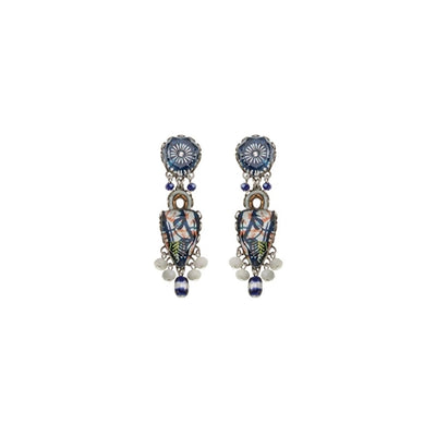 Blue Domes Set, Casual Glass Earrings, Apollo