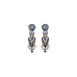 Blue Domes Set, Casual Glass Earrings, Apollo
