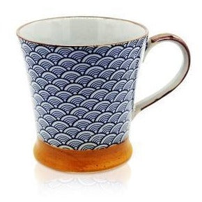 Seigaiha Blue Tea Mug