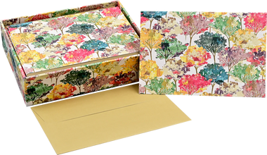 Note Card Set Autumn Leaves