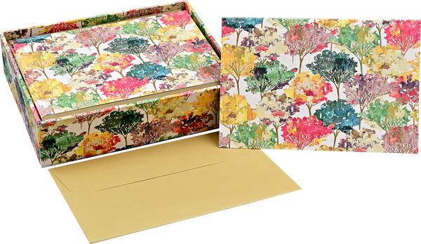 Note Card Set Autumn Leaves