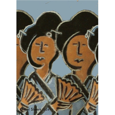 Koi Sisters - Geishas Close Up - A3 print