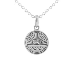 Ocean Horizon Medallion Necklace