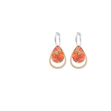 ELLIS ROWAN BLOSSOM LAYERED ICONIC OUTLINE HOOP EARRING
