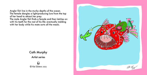 Koi Sisters Card - Angler Fish - Oku Den