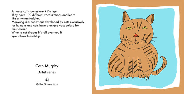 Koi Sisters Card - Brindle Cat