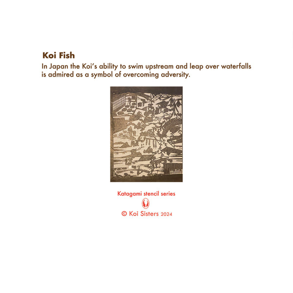 Koi Sisters Card - Koi in the Village Green River