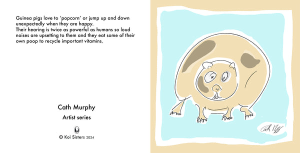 Koi Sisters Card - Guinea Pig