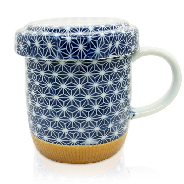 Japanese Kira Blue Infuser Mug 300ml