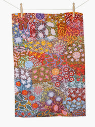 Aboriginal Grandmother's Country Cotton Tea Towel