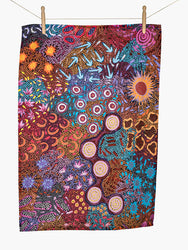 Aboriginal Women's Dreaming Cotton Tea Towel