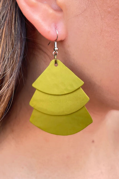 Trifan Earrings Olive