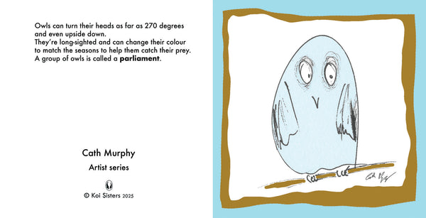 Koi Sisters Card - Owl