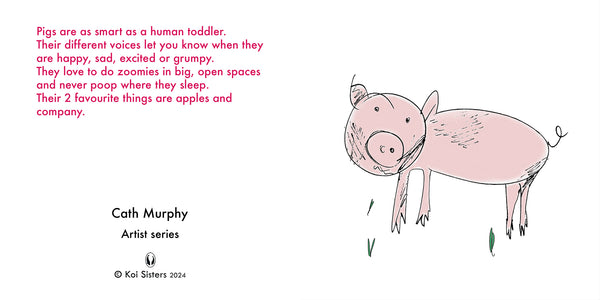 Koi Sisters Card - Piggy