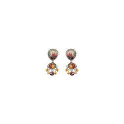 Sunflower Surprise Set, Small Colorful Glass Earrings, Bri