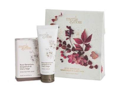 Myrtle & Moss Rose Geranium Soap & Hand Cream Gift Duet