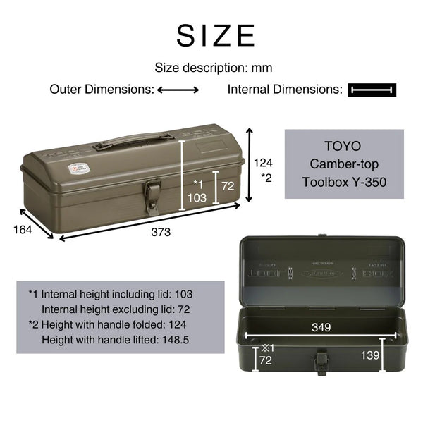 TOYO Camber-top Toolbox Y-350 MG Moss Green