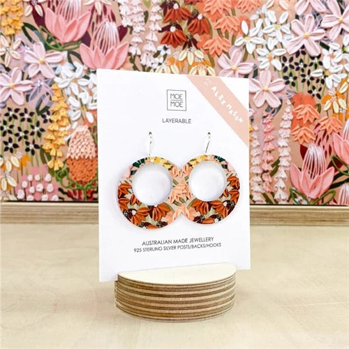 Alex Mason Wild Child Retro Drop Earrings