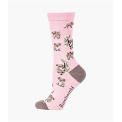 Bamboozld  Sock -  Womens Koala Pink Size 2 - 8