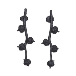 Shabana Jacobson - Twig Studs Long Oxidised