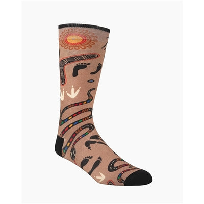 Bamboozld  Sock -  Native Australian Dreamtime Sand 2 - 8