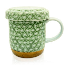 Japanese Green Kira Infuser Mug 300ml