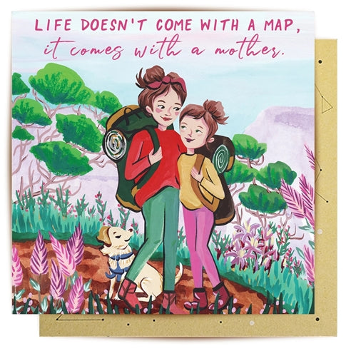 Greeting Card Mother Map