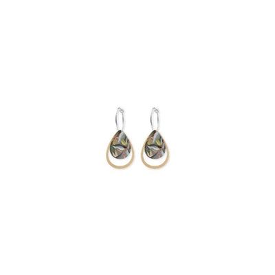 Ellis Rowan Eucalyptus Layered Iconic Outline Hoop