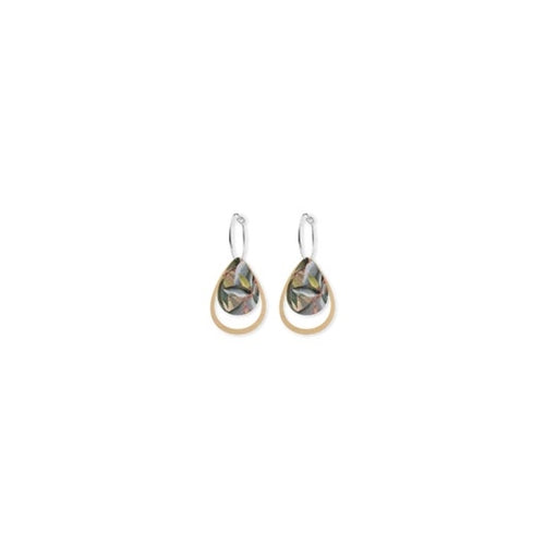 Ellis Rowan Eucalyptus Layered Iconic Outline Hoop