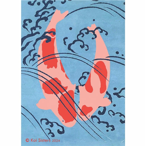 Koi Sisters - Lovers - A3 Print