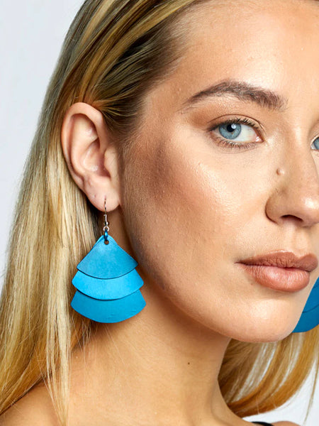 Trifan Earrings Turquoise