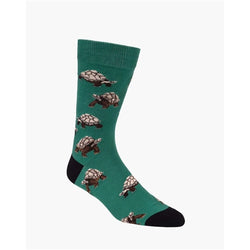 Bamboozld  Sock -  Mens Giant Tortoise Bamboo Sock - Green 7-11