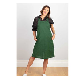 Cotton Linen Green Pinnie