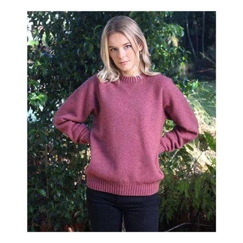 Ladies Crew Neck Jumper Orchid