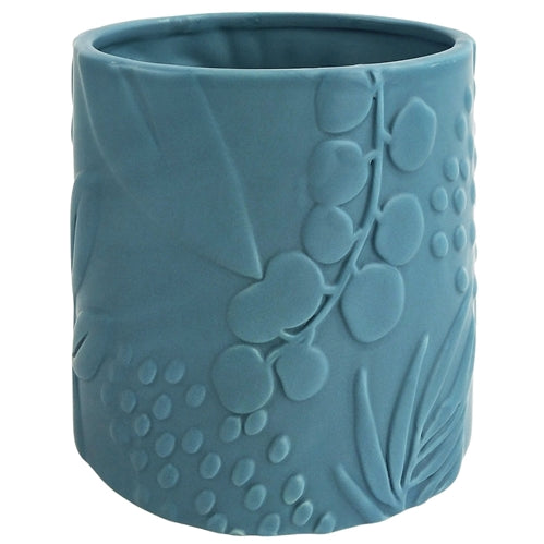 Caprice Foliage Planter Sky Medium 14cm