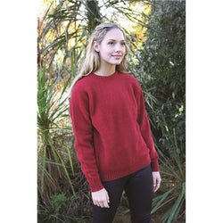 Ladies Crew Neck Jumper Red