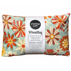 Wheatbag Groovy Flowers Khaki - Lavender