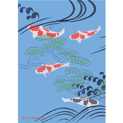 Koi Sisters - Blue Koi - A3 print