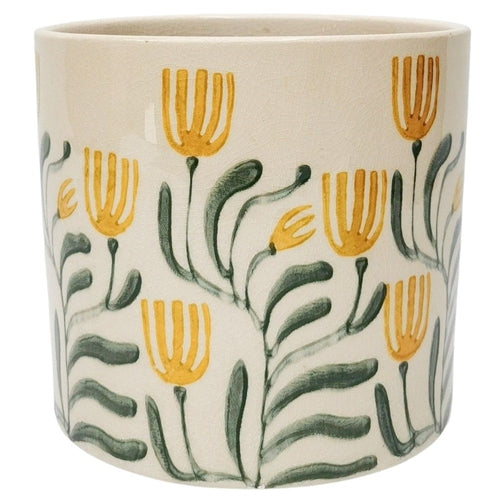 Pilbra Planter Green & Yellow XL 18cm