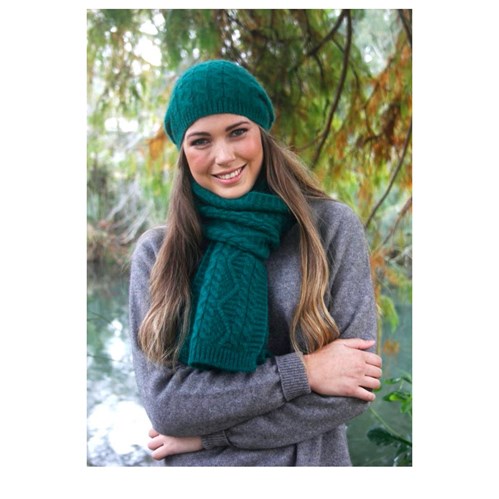 Opito Cable Scarf Emerald