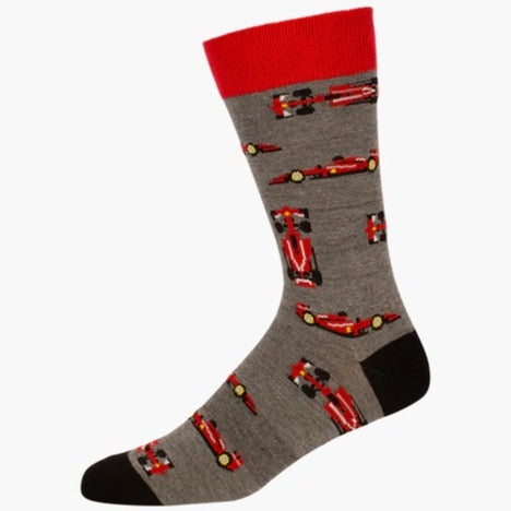 Bamboozld  Sock -  MENS F1 Bamboo Sock - Charcoal K11-14