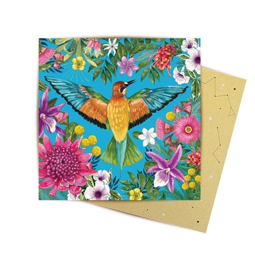 Mini Card Tropicana Australiana Blue Bird