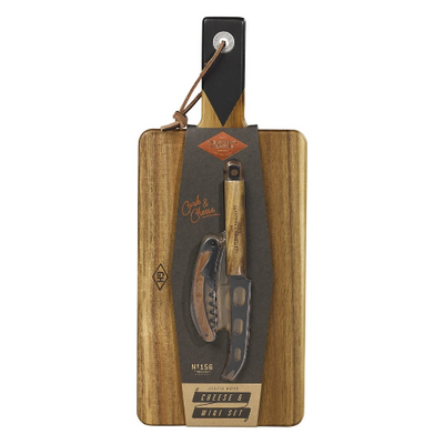 Cheese & Wine Serving Set with Knife & Bottle opener