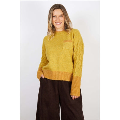 Wool Blend Knit Yellow