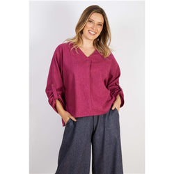 Wool Mix Top Magenta