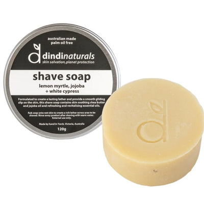 Shave Soap Lemon Myrtle, Jojoba & White Cypress 120g